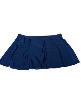 Navy Blue Flounce Mini Swim Skirt, Size XXL, NWOT